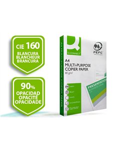Papier q-connect a4 80g/m2 multifonction economy 500 feuilles. 2
