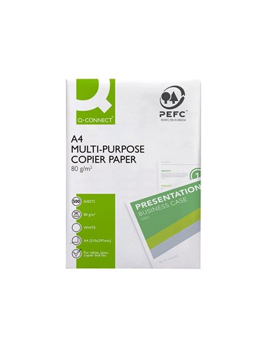 Papier q-connect a4 80g/m2 multifonction economy 500 feuilles.