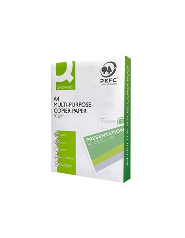 Papier q-connect a4 80g/m2 multifonction economy 500 feuilles.