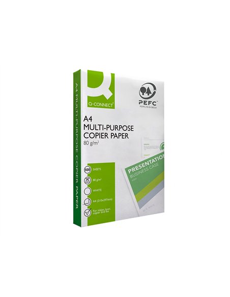 Papier q-connect a4 80g/m2 multifonction economy 500 feuilles.