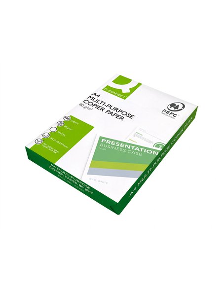 Papier q-connect a4 80g/m2 multifonction economy 500 feuilles.