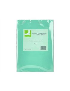 Papier couleur q-connect multifonction a4 80g/m2 unicolore vert ramette 500 feuilles. 2