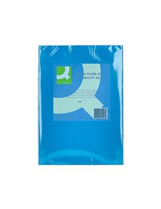 Papier couleur q-connect multifonction a4 80g/m2 unicolore bleu intense ramette 500 feuilles. 2