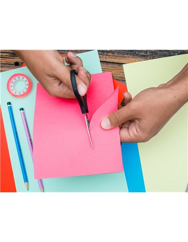 Papier couleur q-connect multifonction a4 80g/m2 unicolore rose intense ramette 500 feuilles.