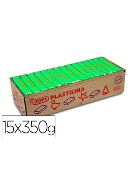 Pâte à modeler jovi plastilina végétale coloris vert clair 350g.