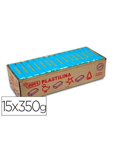 Pâte à modeler jovi plastilina végétale coloris bleu clair 350g.