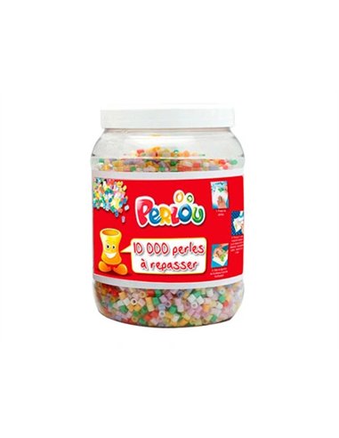Perle à repasser graine créative 15 coloris assortis pot 10000 unités.
