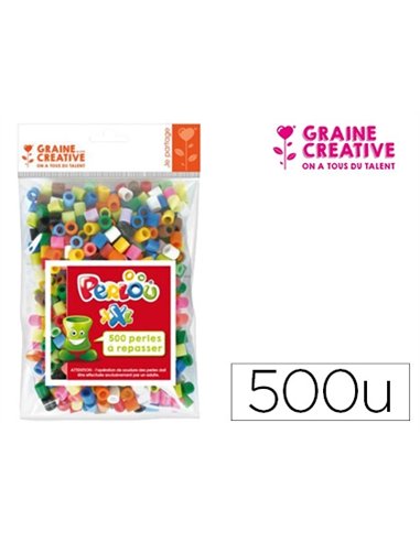 Sachet de 500 perles mixtes xxl 10mm.
