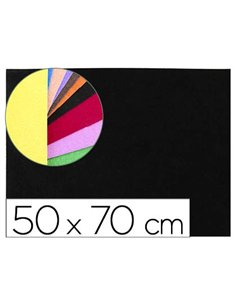 Plaque mousse liderpapel texture serviette 50x70cm 60g/m2 épaisseur 2mm unicolore noir.