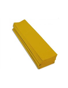 Papier crepon clairefontaine standard 0,5x2m crepage 40% coloris jaune citron paquet 10 feuilles.