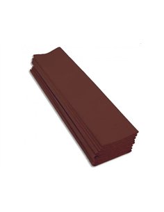 Papier crepon clairefontaine standard 0,5x2m crepage 40% coloris marron paquet 10 feuilles.