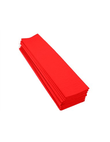 Papier crépon clairefontaine densité crêpage 60% 40g/m2 50cmx2.5m unicolore rouge pochette 10f.