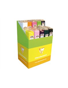 Papier crépon clairefontaine densité crêpage 75% 40g/m2 50cmx2.5m coloris assortis vifs et pastel. 2