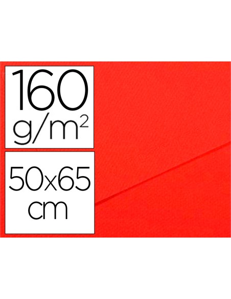 Papier dessin canson feuille mi-teintes n 506 grain gelatine haute teneur coton 160g 50x x65cm unicolore coquelicot