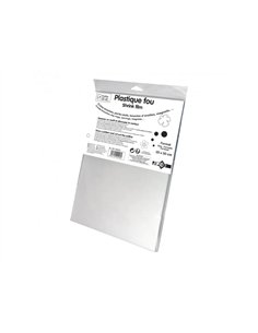 Plastique fou wonday 20x30cm coloris transparent pochette 7 feuilles.