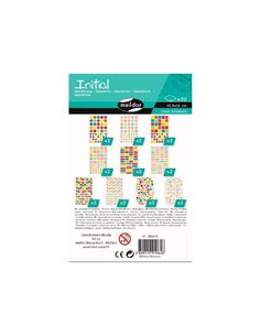 Gommette clairefontaine initial formes g om triques - pack collectivit 20 planches. 2