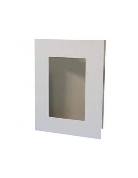 Cadre carton cleopatre a poser rectangulaire 22x17cm coloris blanc lot de 30 cadres.