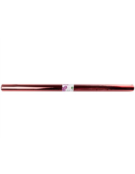 Papier cellophane liderpapel coloris rouge rouleau 0.60x10m.