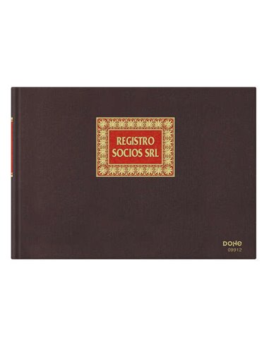 Carnet de notes Dohe Premium relié en tissu - 100 feuilles numérotées - Papier offset 100 g/m² - Impression bicolore