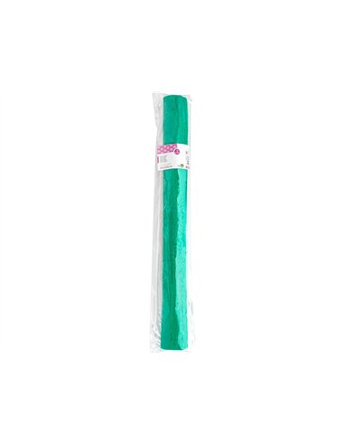 Papier crepon liderpapel rouleau 50cmx2,5m 85gr coloris vert.