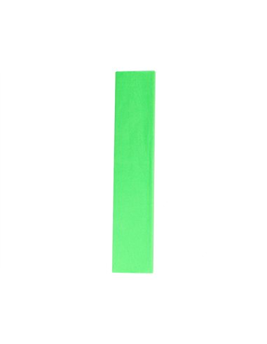 Papier crépon liderpapel 34g/m2 50cmx2.5m unicolore vert fluorescent.