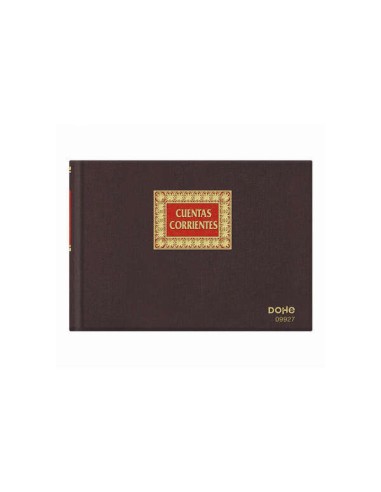 Carnet de notes Dohe Premium relié en tissu - 100 feuilles numérotées - Papier offset 100 g/m² - Impression bicolore