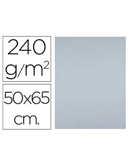 Papier cartonne liderpapel 50x65cm 180gr coloris gris.