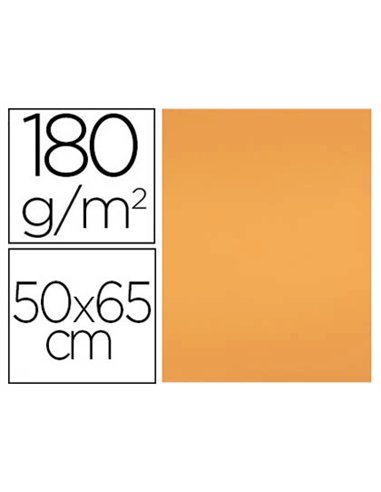 Papier cartonne liderpapel 50x65cm 180gr coloris nectarine.