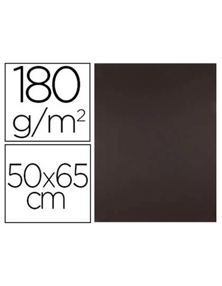 Papier cartonne liderpapel 50x65cm 180gr coloris marron paquet 25 feuilles.