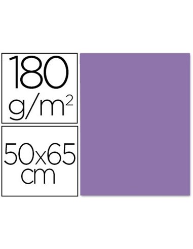 Papier cartonne liderpapel 50x65cm 180gr coloris pourpre paquet 25 feuilles.