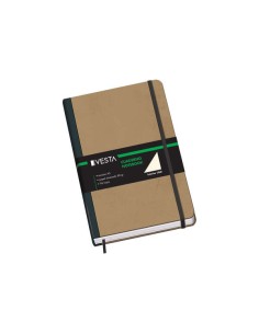 Carnet cartonné Dohe avec couverture en trois parties - 96 feuilles de papier crème 80 g/m² - Fermeture élastique et bande d'enr