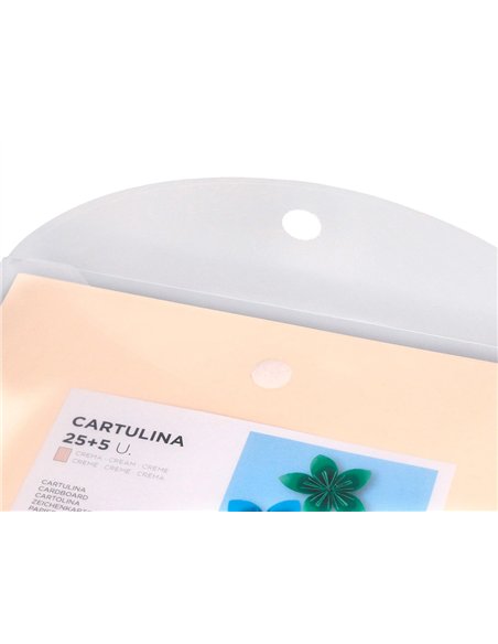 Papier cartonne liderpapel a4 180gr coloris creme paquet 25+5 feuilles.