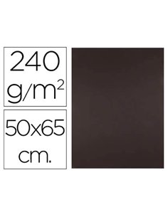 Papier cartonne liderpapel 50x65cm 240gr coloris marron fonce.