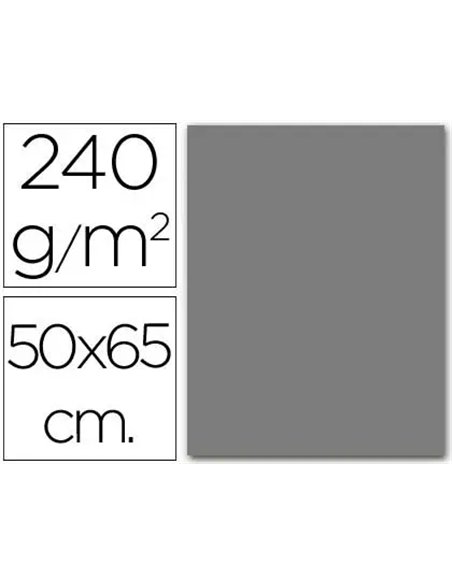 Papier cartonne liderpapel 50x65cm 240gr coloris gris.
