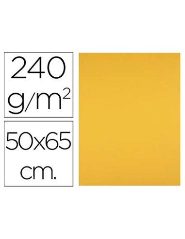Papier cartonne liderpapel 50x65cm 240gr coloris vieil or.