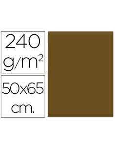 Papier cartonne liderpapel 50x65cm 240gr coloris marron clair.