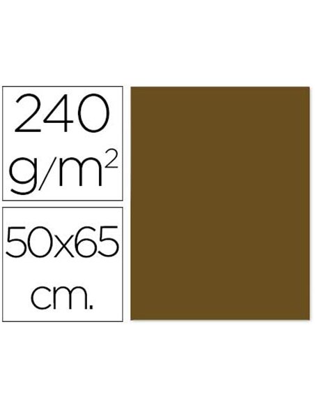Papier cartonne liderpapel 50x65cm 240gr coloris marron clair.