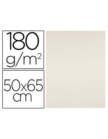 Papier cartonne liderpapel 50x65cm 180gr coloris creme paquet 25 feuilles.
