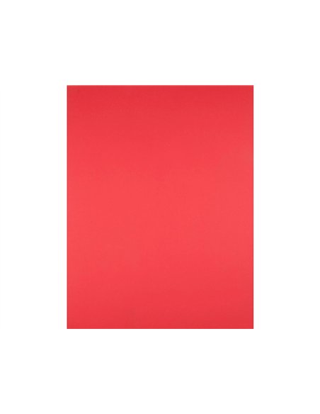 Papier cartonne liderpapel 50x65cm 180gr coloris rouge paquet 25 feuilles.