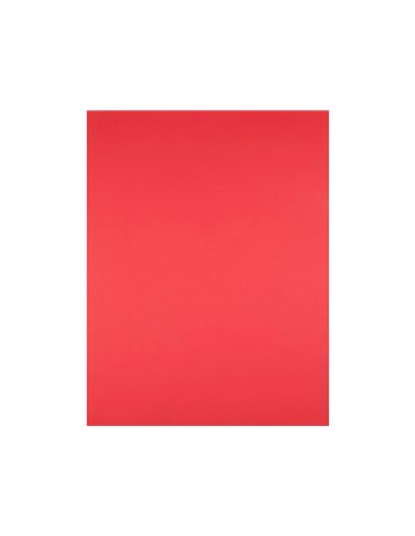Papier cartonne liderpapel 50x65cm 240gr coloris rouge paquet 25 feuilles.