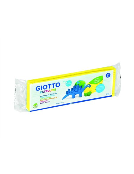 Patplume giotto matiere vegetale souple ne seche pas pain predecoupe 350g coloris jaune.