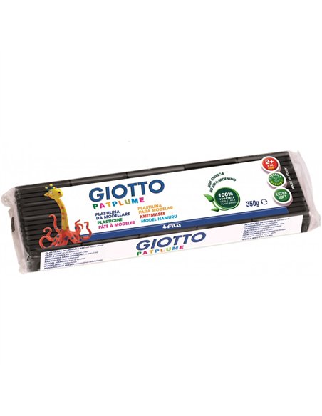 Patplume giotto matiere vegetale souple ne seche pas pain predecoupe 350g coloris noir.