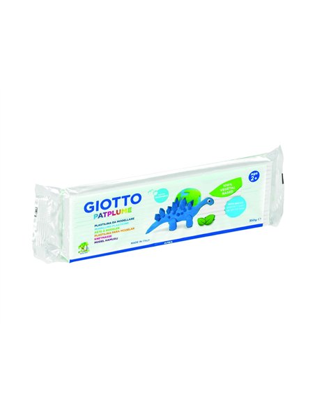 Patplume giotto matiere vegetale souple ne seche pas pain predecoupe 350g coloris blanc.