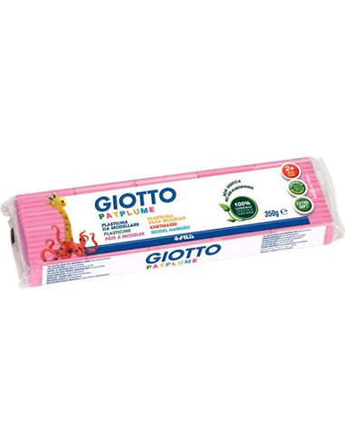 Patplume giotto matiere vegetale souple ne seche pas pain predecoupe 350g coloris rose.