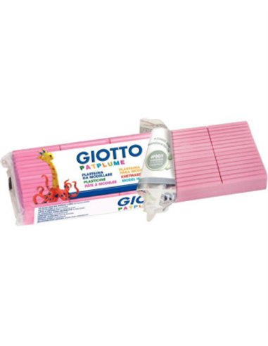 Patplume giotto matiere vegetale souple ne seche pas pain predecoupe 350g coloris rose.