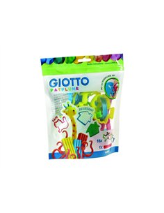 Assortiment emporte pieces canson plastique 4 cm et 1 rouleau en bois 16 unites coloris assortis.