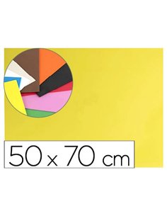 Plaque mousse liderpapel 50x70cm 60g/m2 épaisseur 1.5mm unicolore jaune.