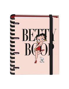 Carnet cartonné ligné Dohe - 35 mm - Anneaux nickelés - Pages de garde imprimées - 100 feuilles offset 90 g - Quadrillage 5 mm -