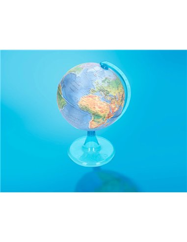 Globe terrestre liderpapel carte physique fr diametre 15 cm.