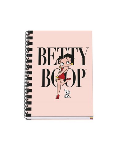 Cahier à spirales Dohe A4 - 228 x 300 mm - Couverture cartonnée lignée imprimée couleur - Spirale métallique noire - 100 feuille